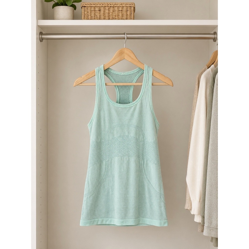 Lululemon Swiftly Tech Racerback Tank Top 2.0 Race Length Green Women's 4 B-8
